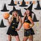 12pcs Halloween Black Witch Hats Decorations, Thickened Hanging Wizard Hats Bulk Costume Accessory, Floating Witch Hat with Rope and Hooks for Porch Yard Indoor Outdoor Halloween Decor Party Favors